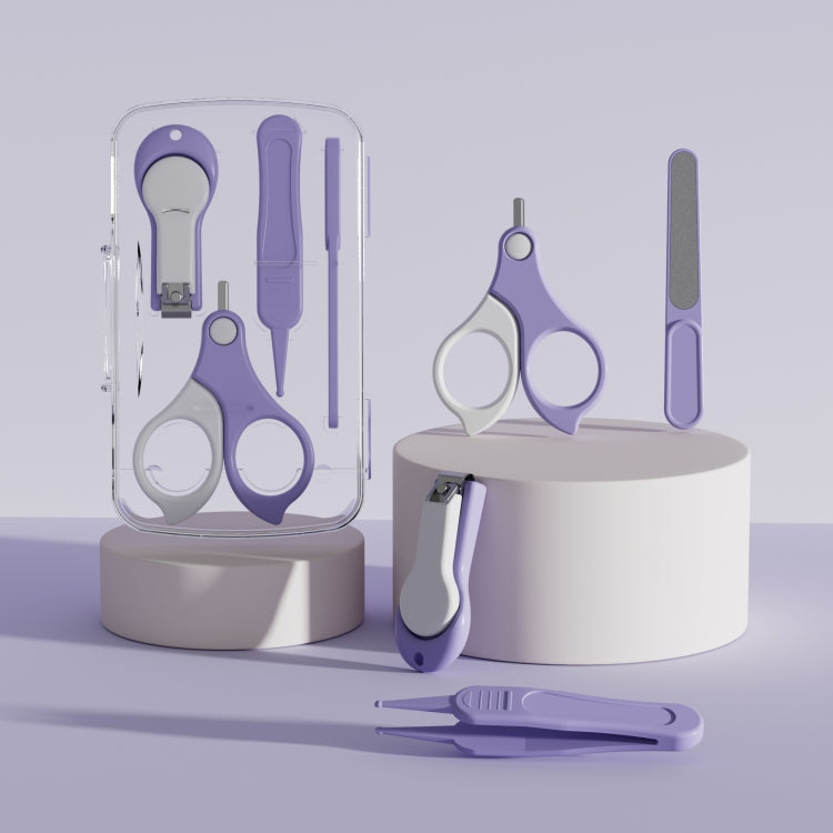 Baby Nail Care Set 4-in-1 BPA-Free, Safe for Newborns, Purple 
