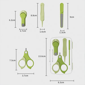 Baby Nail Care Set 4-in-1 BPA-Free, Safe for Newborns, Green