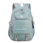 School Backpack JLD Green Anti-Theft Nylon