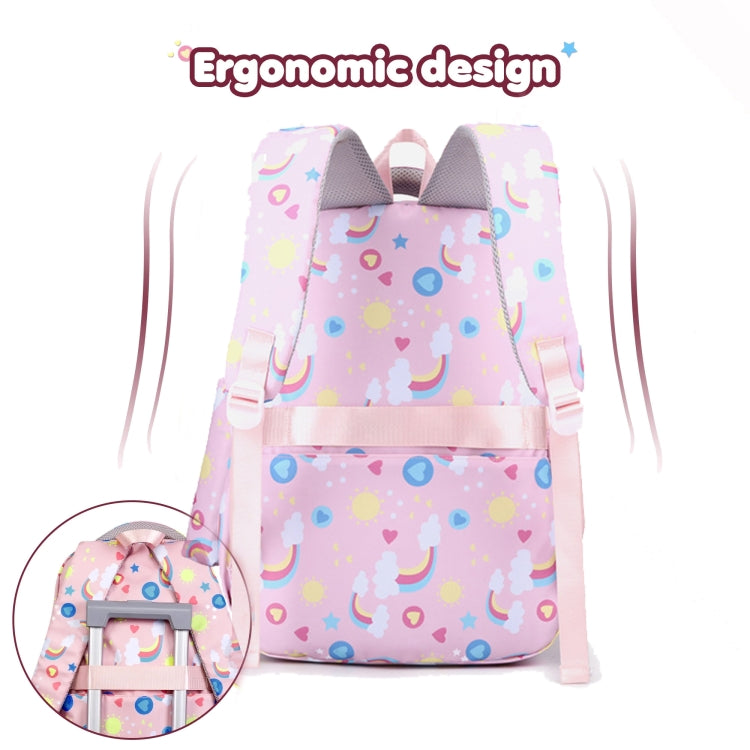 3-in-1 Purple School Backpack Set for Girls 