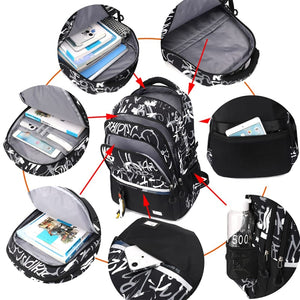 School Backpack for Teens Graffiti – Lightweight