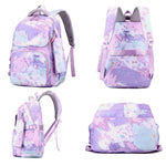 3-in-1 Black School Backpack Set for Girls