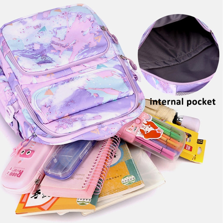 3-in-1 Purple School Backpack Set for Girls 
