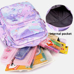 3-in-1 Purple School Backpack Set for Girls 
