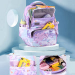 3-in-1 Purple School Backpack Set for Girls 