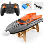 RC Speed Boat EB02 Orange 35.5cm for Kids 