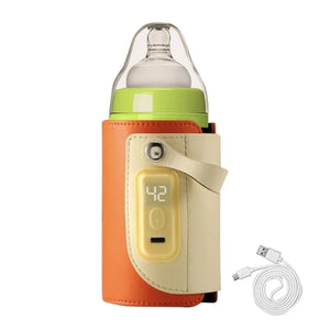 Portable Baby Bottle Warmer Cover Orange
