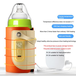 Portable Baby Bottle Warmer Cover Green 