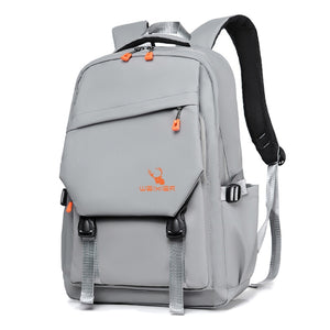 School Backpack WEIXIER B682 for Kids & Teens – Light Gray