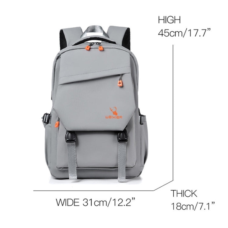 School Backpack WEIXIER B682 for Kids & Teens – Dark Gray