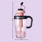 BPA-Free Portable Cup 1200ml with Straw and Handle – Dream Purple
