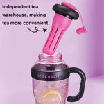 BPA-Free Portable Cup 1200ml with Straw and Handle – Dream Purple