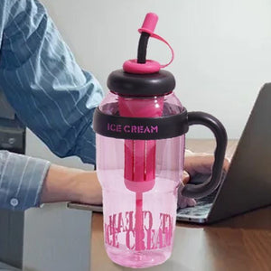 BPA-Free Portable Cup 1200ml with Straw and Handle – Dream Purple