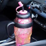 BPA-Free Portable Cup 1200ml with Straw and Handle – Dream Purple