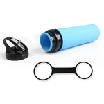 Folding Silicone Water Bottle 600ml Green