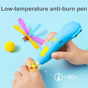 Infrared 3D Printing Pen for Kids – Low Temp, Blue