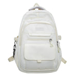 School Backpack for Teens White 