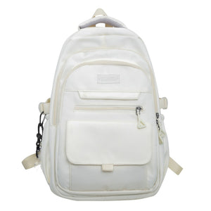 School Backpack for Teens White 