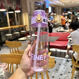 Kids Water Bottle 800ml Purple BPA-Free 