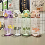 Kids Water Bottle 650ml Purple BPA-Free
