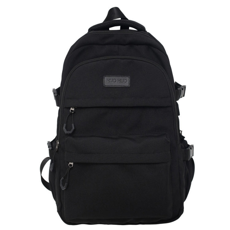 School Backpack for Kids Black Nylon