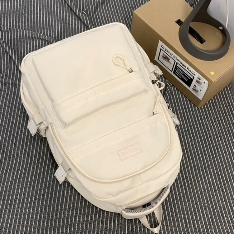 School Backpack for Kids White Nylon