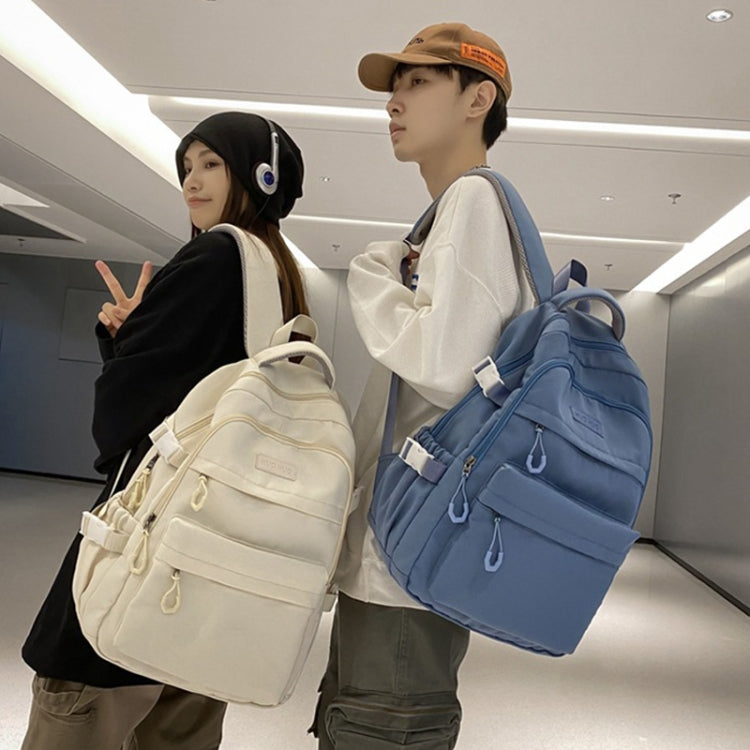 School Backpack for Kids White Nylon