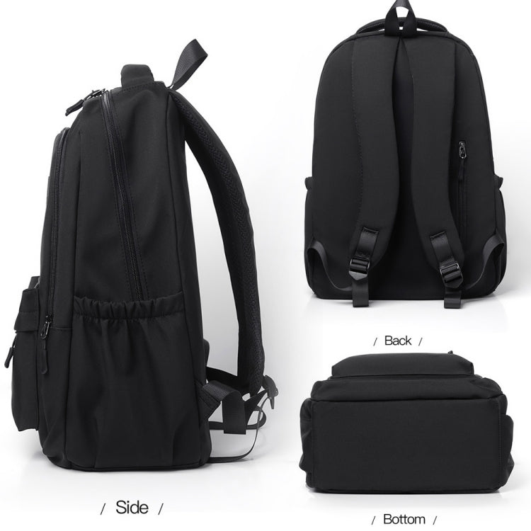 School Backpack Solid Color White 