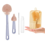 Purple Baby Bottle Brush Set Silicone