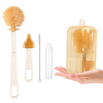 White Baby Bottle Brush Set Silicone
