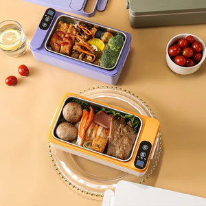 Wireless Heating Lunch Box 1000ml Yellow