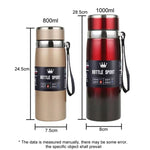 316 Steel Insulated Mug 800ml (Gold) - Leak-Proof, Portable 