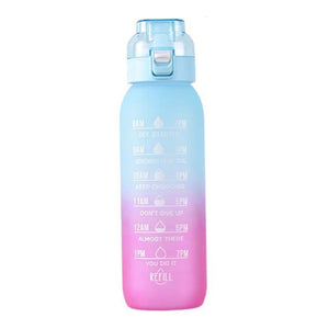 1000ml Tritan Water Bottle Blue Pink