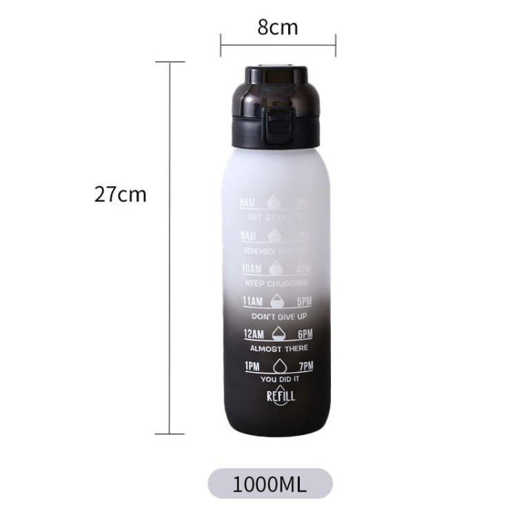 1000ml Tritan Water Bottle Blue Pink