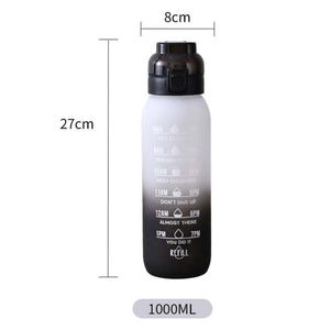 1000ml Tritan Water Bottle Blue Pink