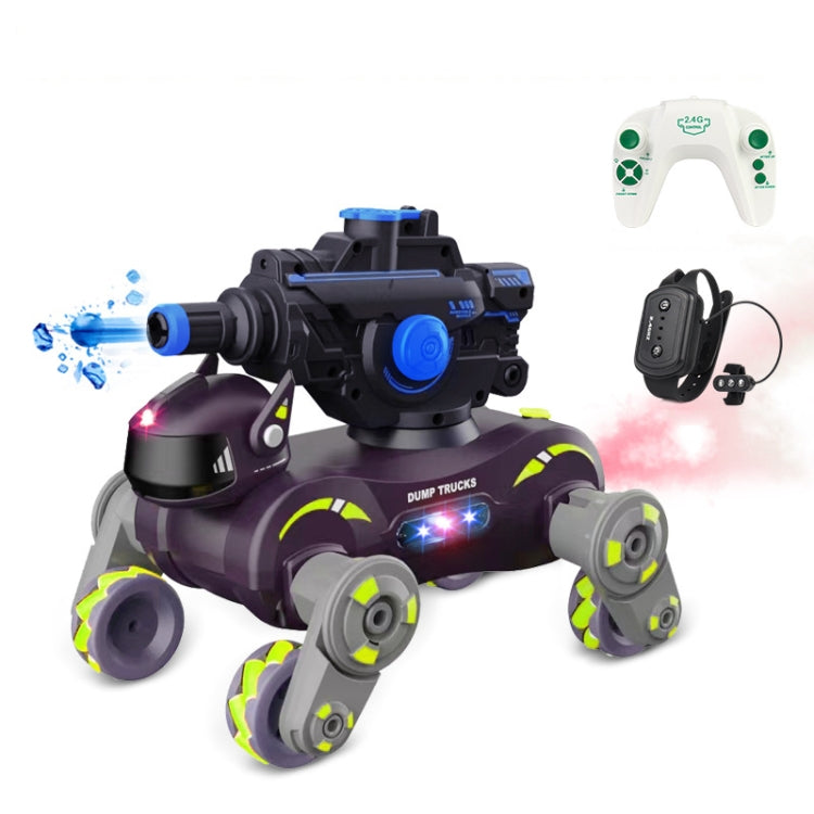 Eight Wheel Stunt Robot Dog RC Kids Toy Car – Tank Green