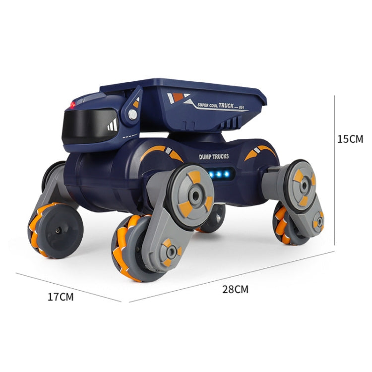 Eight Wheel Stunt Robot Dog RC Toy Car - Orange