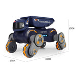 Eight Wheel Stunt Robot Dog RC Toy Car - Orange