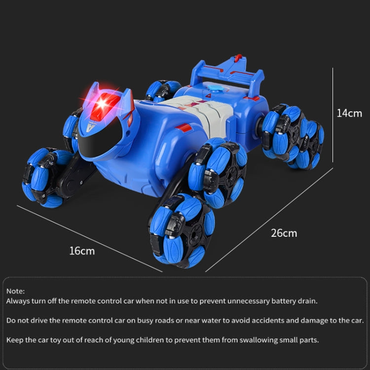 2.4G Kids Remote Control Stunt Car & Robot Dog – Blue
