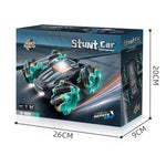 Stunt RC Car 2.4G – Double-Side Tumble Drift, Green