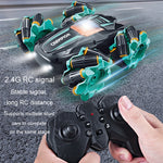 Stunt RC Car 2.4G – Double-Side Tumble Drift, Green