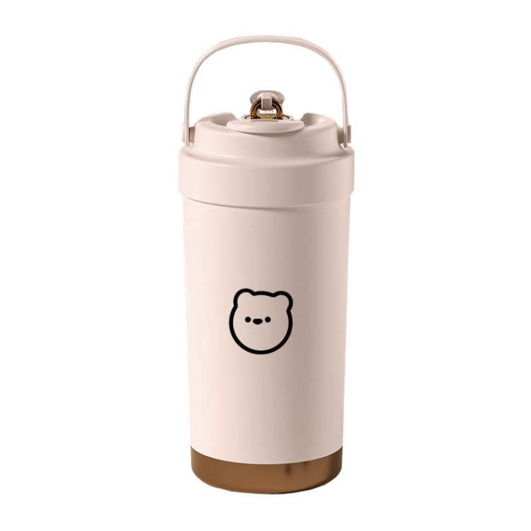 Pink Insulated Mug 500ml with Straw 