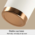 Beige Insulated Mug 500ml with Straw 
