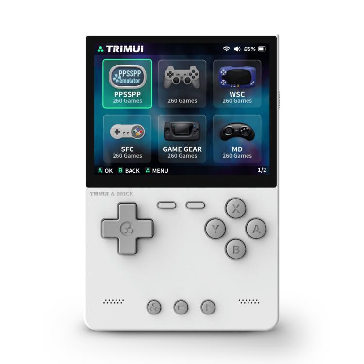 TRIMUI BRICK Open Source Pocket Console - 256GB (White)