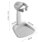 Foldable Baby Floor Bathing Holder Gray