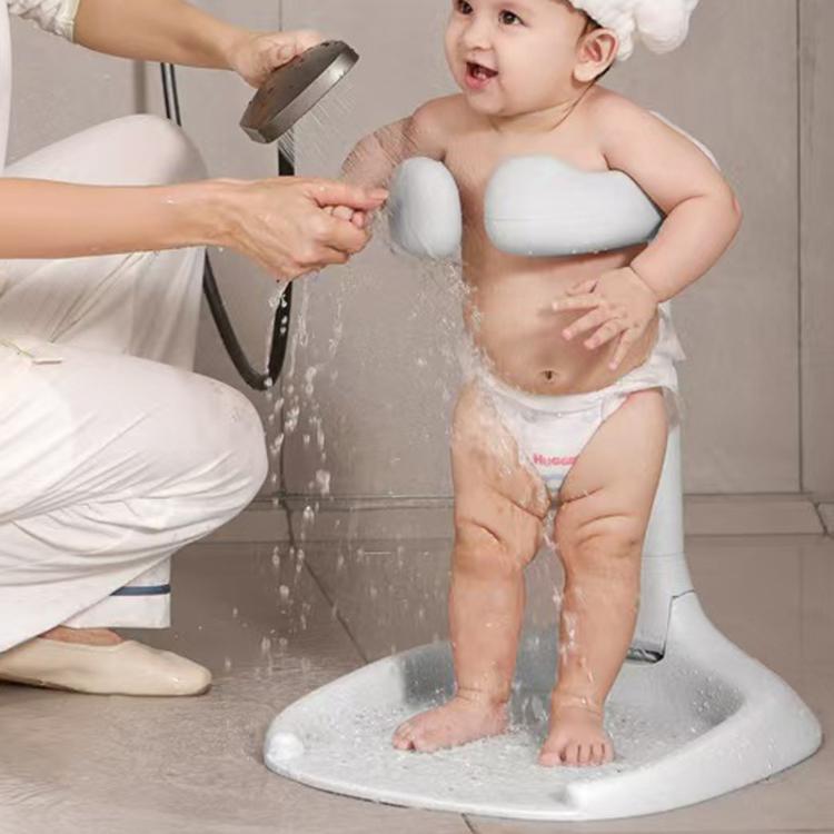 Foldable Baby Floor Bathing Holder Pink – Non-Slip