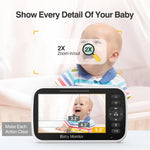 5-inch LCD Baby Monitor - EU Plug