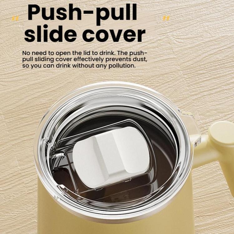 Stainless Steel Coffee Mug 430ml White