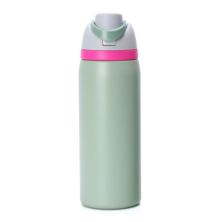 Green Thermos 32oz Stainless Steel with Straw