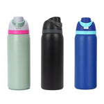 Green Thermos 32oz Stainless Steel with Straw